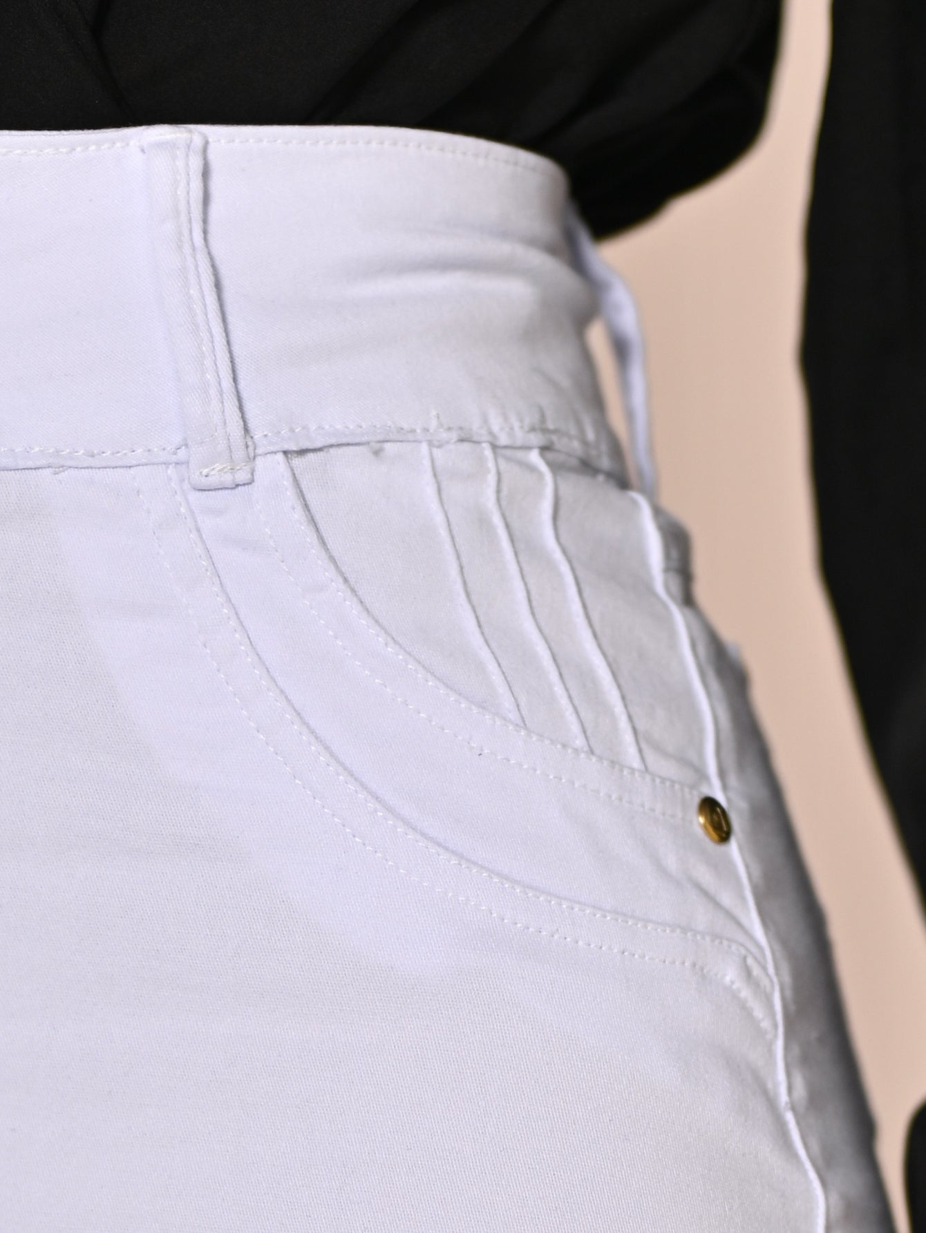 Women's Midi Skirt White Anagrom Modest Style Ref.047