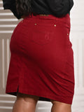 Women's Midi Skirt Red Anagrom Modest Style Ref.253
