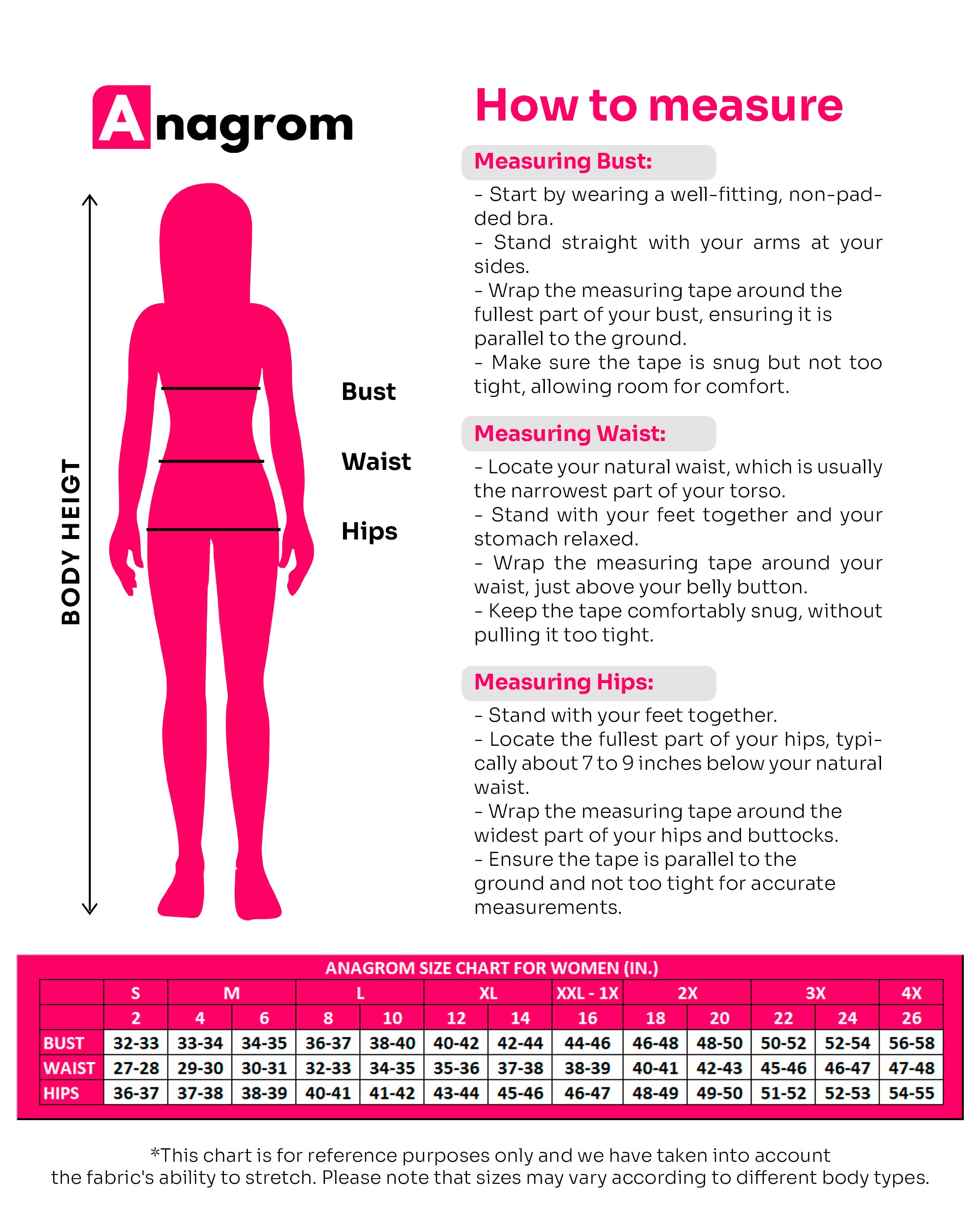 Anagrom Women's Stretch Denim Knee-High Pinafore Dress Overalls Adjustable Straps Ref.4063